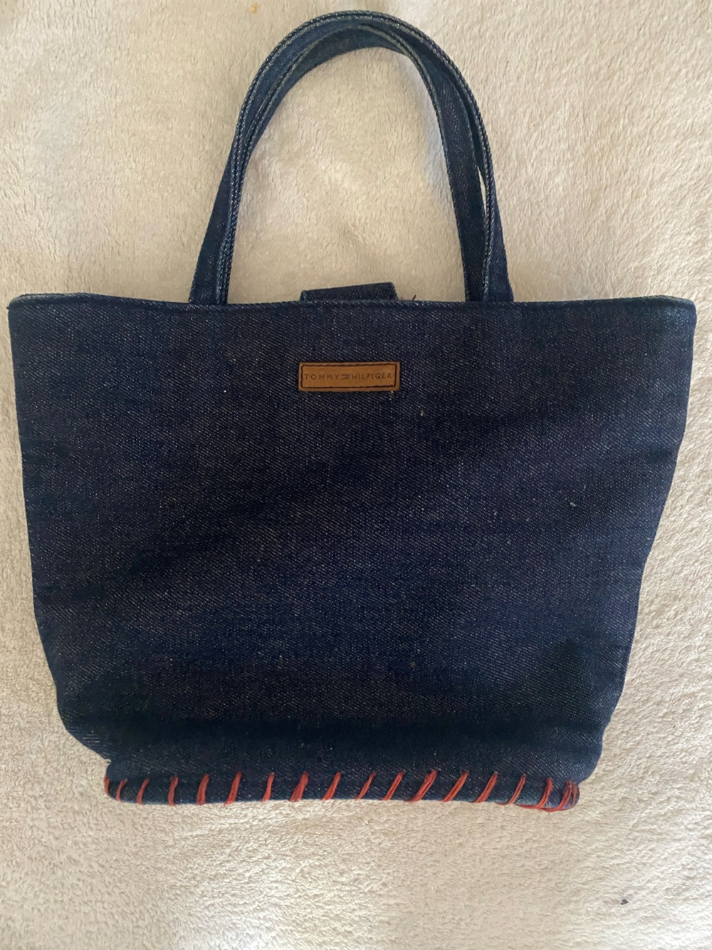 Tommy Hilfiger Dark Navy Denim Laptop Tote